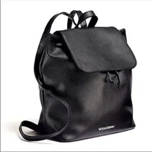 NWT *Victoria Secret Black Pebbled Faux Leather Backpack Tote/Bag $85 NWT *Victoria Secret Black Pebbled Faux | Mercari main image 2